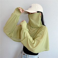 特價處理防曬面罩護頸一體式女士防曬衣夏季防紫外線外出騎行外搭