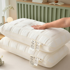 라온슬립 베개 편한 수면 경추베개, 2개, 화이트