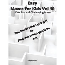 Easy Mazes For Kids Vol 10: 100+ Fun and Challenging Mazes Hardcover, Smart Draw America, English, 9781801763400