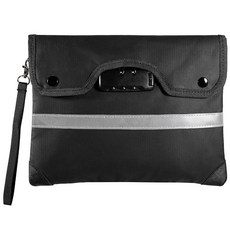 HOMELYLIFE 내화성 문서 가방 A5(11.4 x 21.6cm(11.4 8.5인치)) 3 426.7°C(8 000°F) 및 방수 가정/사무실용 귀중품 현금 계, A5 (11.4*8.5*1in)