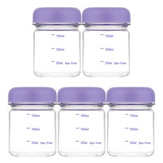 위드 국산 미니 보틀 눈금 물병 트라이탄 180ml 5p, 퍼플 (5개입), 5개