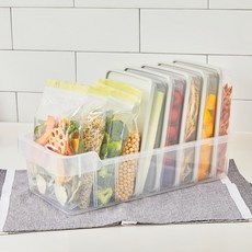 냉장고 수납정리 이너트레이(대)+칸막이 2개, 단품