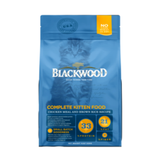 BLACKWOOD 柏萊富 貓用室內配方雞肉米乾糧, 1.82kg, 1個, 特調幼貓成長配方