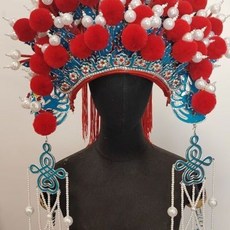 維尼好物 越劇戲劇戲曲貴妃醉酒新娘頭飾鳳冠中式婚禮影樓古裝蝴蝶, 1個, 鳳冠中式婚禮影樓古裝蝴蝶【5月4日發完】