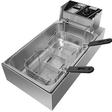 220V 雙槽電炸鍋 雙籃家用/商用電炸爐, 加長電炸爐220V(H型插頭)