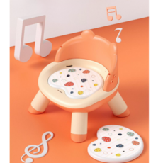 안전한 등받이 어린이 식탁의자, 오렌지