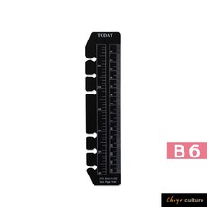 珠友 BC-83225 B6/32k 萬用手冊/尺/索引書籤/手帳內頁/活頁本配件/1入(適用6孔夾) 好好逛文具小舖, 1個