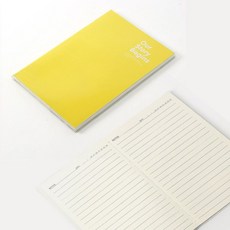 노트 줄노트 비긴스토리 투명 커버 유선 (A5) 옐로우 dmt+6113YU