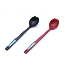 업소용 가정용 캠핑용 요리스푼 (만두) 왕대 국자 주걱 85x420mm, 블랙 왕대, 1개