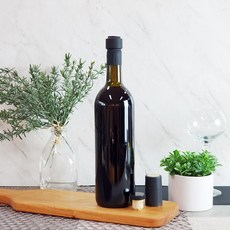 유리병 녹색 코르크 와인 WN750 (탑실 포함) 담금주 술 효소 보틀 공병, 코르크캡-루땡지, 1개