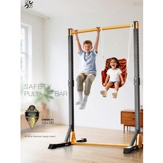 실내 스탠딩 철봉 가정용 턱걸이 풀업 운동기구, 1. 블랙오렌지 프로 링