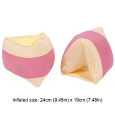 팽창식 팔 링 수영장 팔 원형 플로트 인쇄 구명 조끼 플로팅 슬리브 수영 액세서리, 1개, 19 Z2