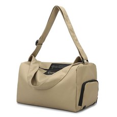 運動健身包乾溼分離男女游泳包收納手提旅行包女大容量防水行李包, 卡其色【乾溼分離+獨立鞋位】, 1個