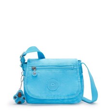Kipling 여성용 Sabian 미니 크로스바디 경량 에브리데이 지갑 숄더백 파우더 블루