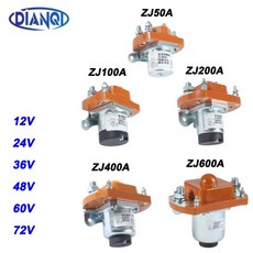 1pc ZJ50/100/200/400/600-D DC 접촉기 1NO 자동차 및 제어 시스템 용 50A 100A 12V 정상 개방 접점, 04 ZJ800A, 02 24V, 01 1NO, 1개