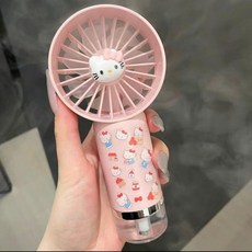 분무기 선풍기 휴대용 가습기 손풍기 미스트 냉풍기 휴대용 쿨링 무선선풍기, 핑크 스티커 포함, 기본 모델명/품번