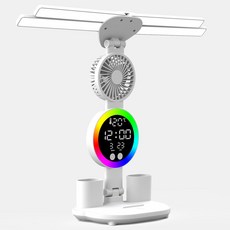 [구매대행]4-in-1 다기능 학습/숙제 스탠드 공부할 때는 밝게 눈은 편안하게! LED 학습 스탠드 충전과 전원 연결 모두 가능한 실용적인 LED 독서등, 4구 무드등+전원형
