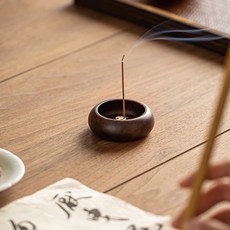 實木多孔線香座 迷你小香爐