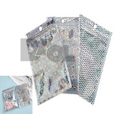 노드룸 홀로그램 포장 지퍼백 7x10cm 디자인지퍼백, 별(품)(절)