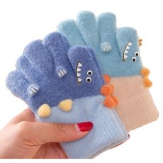男童手套 五指手套兒童防寒手套男大童男孩冬季保暖男童卡通高彈力針織寶寶五指分指 兒童手套 兒童冬季手套 92