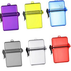 투명 미니 링바인더 케이스 휴대용 노트 다이어리 정리 보관함, 1개, 퍼플