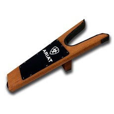ARIAT 패딩 처리된 가장자리가 있는 스몰 스테인드 우드 부츠 잭 브라운/블랙.