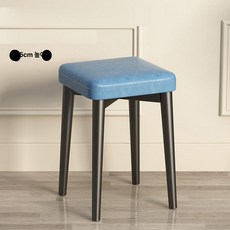 화장대 북유럽 네일샵 벨벳 메이크업 현관 뽀글이 패브릭, 1개, 올블랙 다리 크블루가죽표면