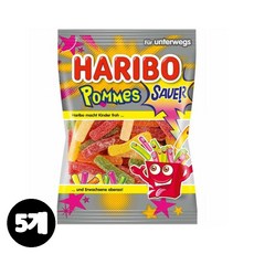 하리보젤리 사우어 포테이토 코하쿠토 얼먹젤리, 5개, 100g