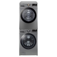 LG전자 트롬 드럼세탁기 21kg + 건조기 18kg F21VDSK-8VL 세트 방문설치, dark silver(실버컬러)