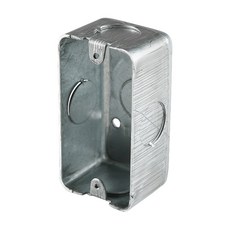 스틸 철 매입 복스 1개용 스위치 박스 44mm, 1개