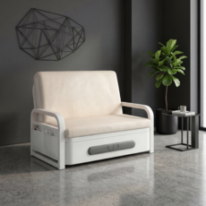 베아트룸 라텍스 1인용 접이식 소파베드 82cm BRL1, 아이보리