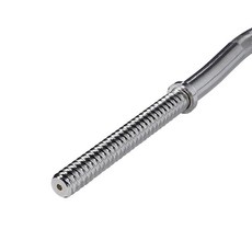 Signature FIT 핏ness Powergainz 스탠다드 올림픽 슈퍼 컬 바벨 바 스레드 바 121.9cm(48인치) 크롬
