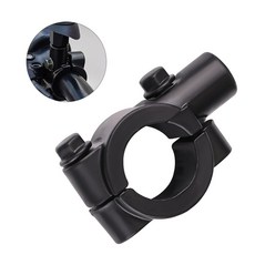 22mm 핸들 바 용 백미러 홀더 미러 어댑터 오토바이 검정색 마운트 액세서리 Bracke, 1pcs 10MM