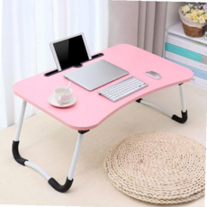 베드트레이 테이블 접이식 좌식 노트북 책상 미니 침대책상 59000EA 1EA, 오크