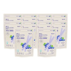 라이스롱롱팝 유기농 쌀과자 떡뻥, 5개, 20g, 블루베리