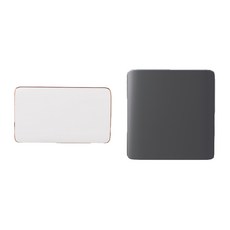 國際牌Panasonic RISNA系列蓋板，簡約DIY開關插座面板組合，多色可選，輕鬆打造個性化居家風格, 1個, 封口蓋板 1連用 (白色+銅邊)