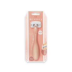 日本KAI貝印 miness女用除毛刀套組 GA0130 輕巧便攜 全身適用, 1個, 1個裝