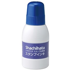 【YUBU】shachihata 日本旗牌 印台專用補充油性墨水 40ml 寫吉達, 1個, 藍色