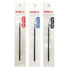 동아 애니볼 리필 0.7mm, 흑색, 24개