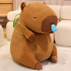 두우둥 카피바라대형인형 100cm 70cm 아보카도 애니멀, 1개, 코 티슈 카피바라 인형