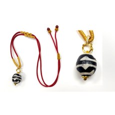 虎牙/雙虎牙天珠項鍊_N-CC-A129, 1個, 雙虎牙