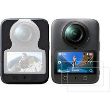 PCTC OSMO 360 실리콘 케이스 DJI OSMO 360용 액정보호필름 2팩 DJI OSMO 360 전용 액세서리 키트 (블랙), PCTC OSMO 360 실리콘 케이스, DJI OSM