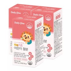 데일리원 베베키즈 어린이 철분 1800mg X 60정 3통, 3개