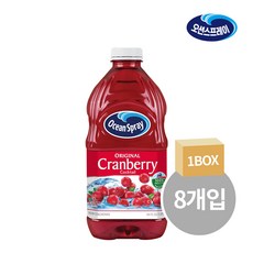 오션스프레이 크랜베리 클래식 주스, 1.89L, 8개