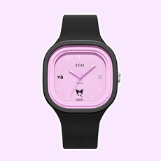 산리오 쿠로미 사각 손목시계(블랙퍼플) ang+41515iy