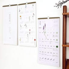 인도사이다 2026 꽃길여담 벽걸이 달력, 1개, 상세페이지 참조
