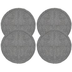 물걸레청소기 전기종 호환 극세사 걸레 회색 22cm, 4개