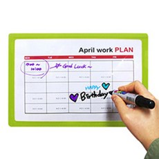 무지개샵 부착식 게시판 메모보드 이동칠판, 빨강