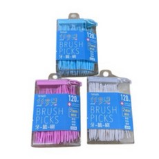 絲麥兒牙籤刷 台灣製造 雙頭牙籤刷 剔牙牙籤刷 一次性牙籤, 1個, 120個裝