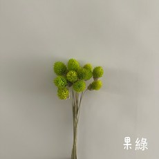 乾燥草莓果千日紅和尚頭乾燥花組，原裝進口居家花藝擺設，打造獨特風格，持久美麗無需照料, 果綠